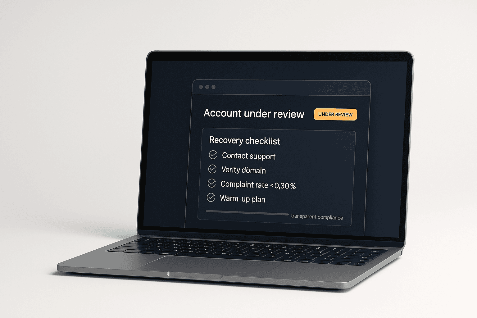 Developer restoring email delivery after a suspended account alert