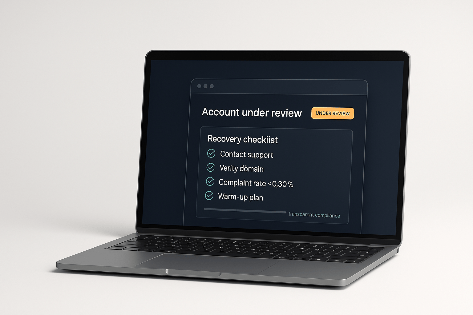 Developer restoring email delivery after a suspended account alert